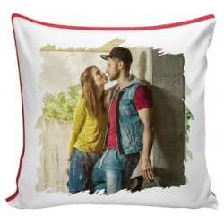 Idea Regalo San Valentino Cuscino quadrato Bicolore Personalizzato